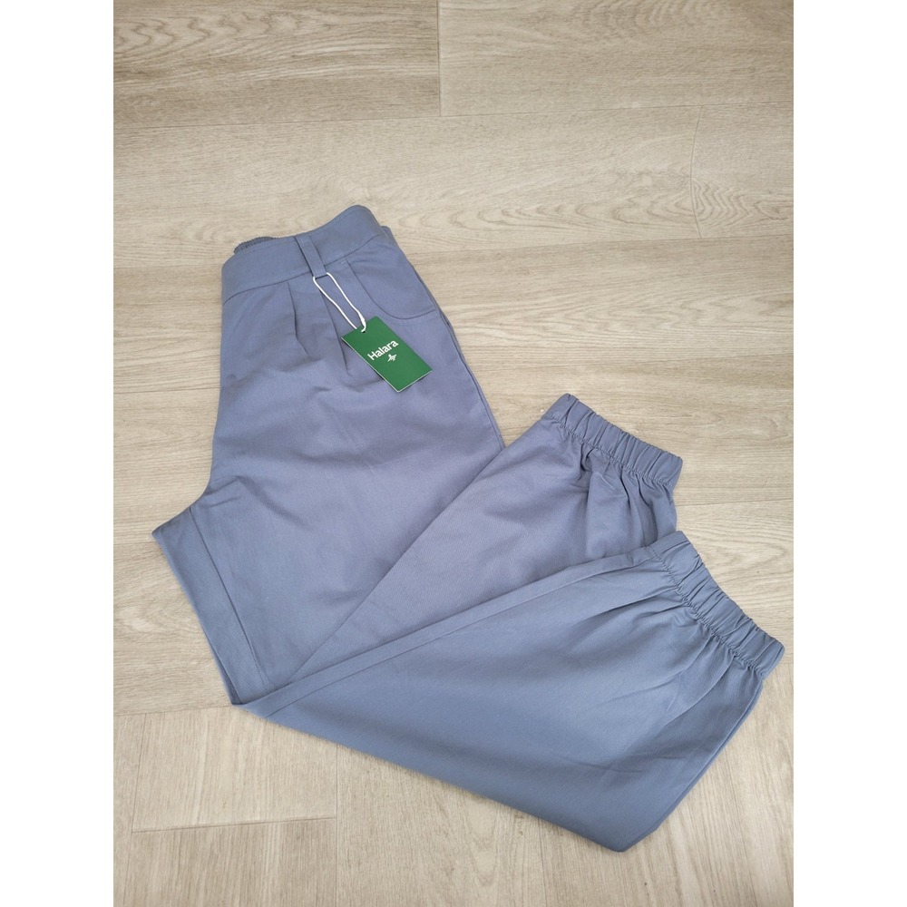 Halara Mid Rise Casual Joggers Women's Medium Regular Ashley Blue NWT Pockets